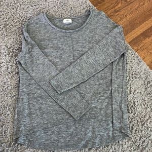 Grey long sleeve shirt